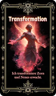 Transformation - Zorn, Durchbrechen von Grenzen, Transformation